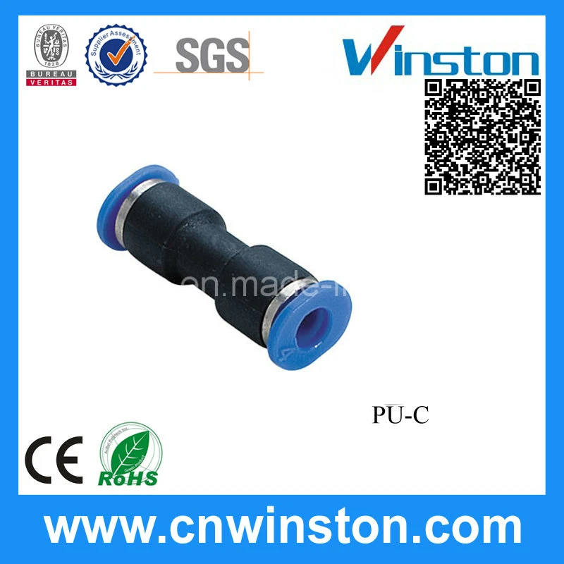 Mini Plastic Pipe Straight Pneumatic Hos Fittings with CE