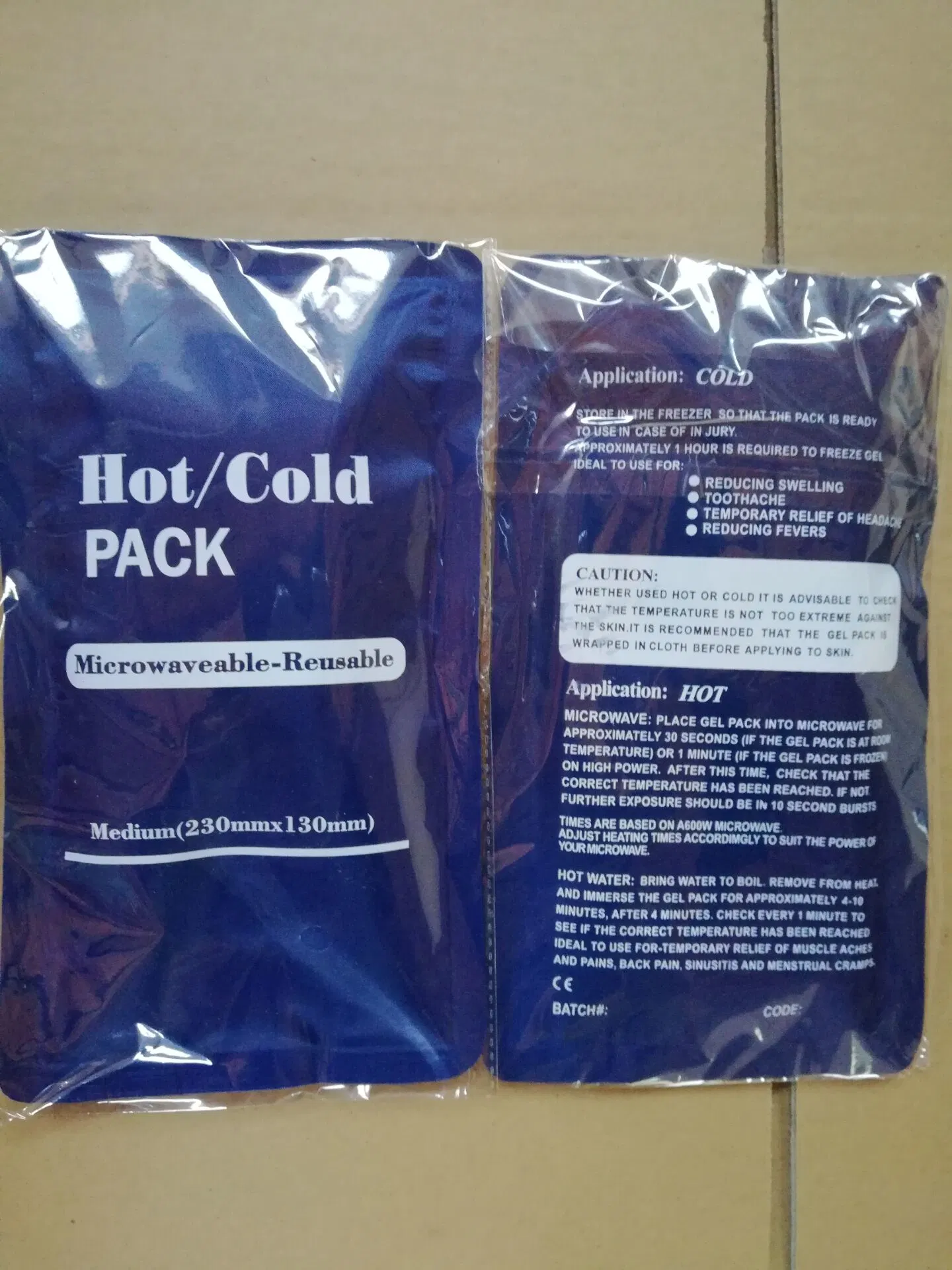 23X13cm 200g Microaveable Hot Cold Pack Terapia excelente para alivio de la Migraña, esguinces, dolor muscular, moretones, lesiones