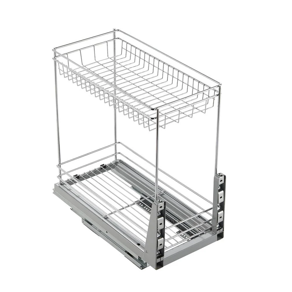 Rangement à 2 tablettes pour tiroirs pour rangement de l'armoire de cuisine