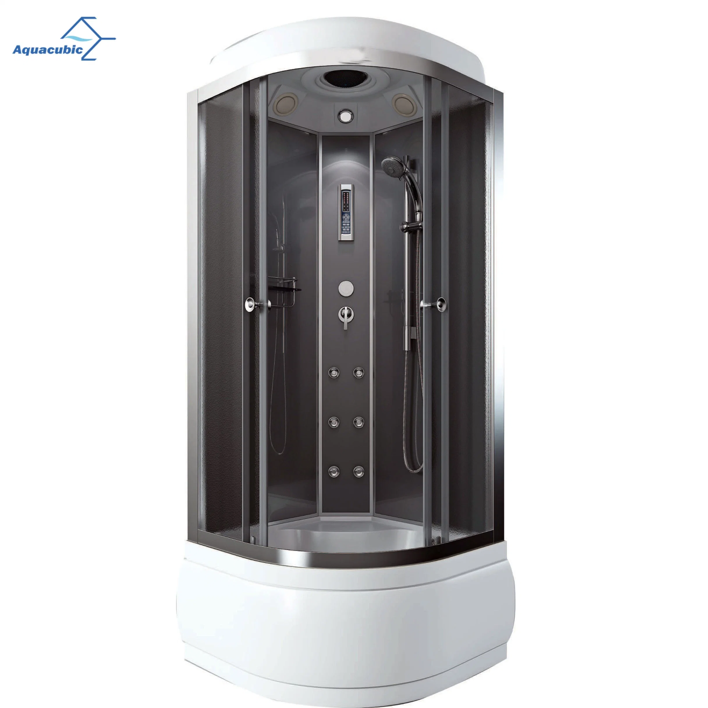 Aquacubic Luxury Bathroom Steam Shower Room with Whirlpool Shower Room and Bathtub