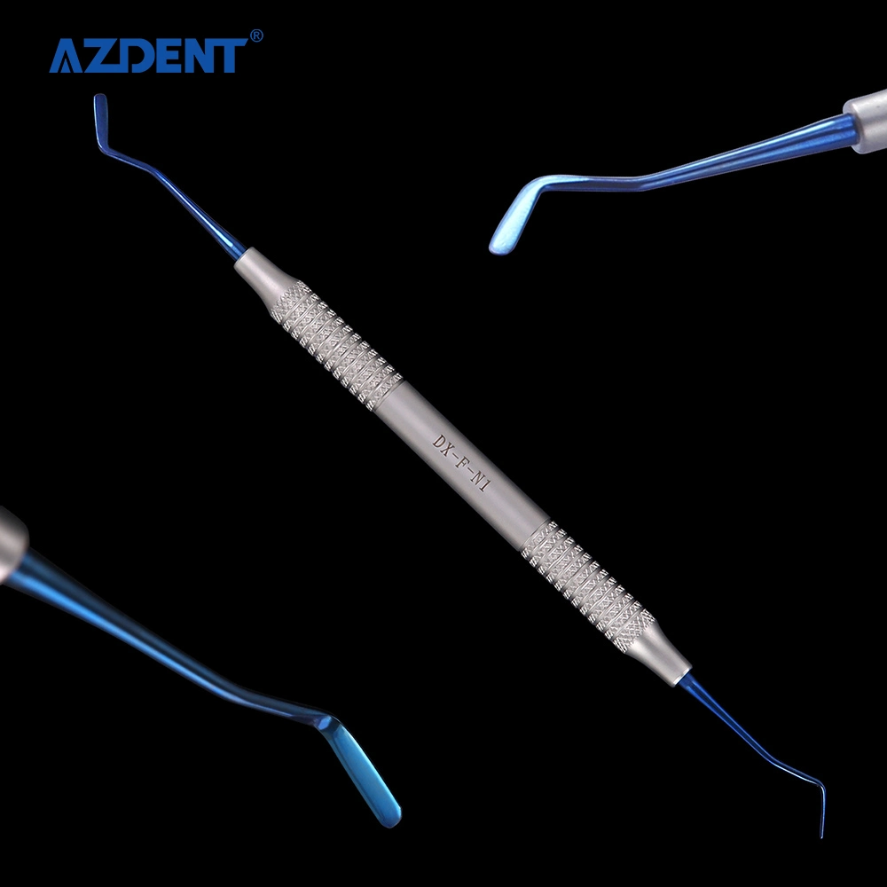 Hot Sale Dental Composite Filling Instrument Blue Titanium Coated Restorizations المجموعة 5PCS