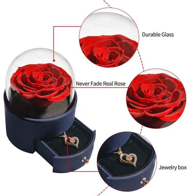 Savon de rose créatif fleur conservée fleur de mariage naturelle cadeau pour Noël et Saint Valentin