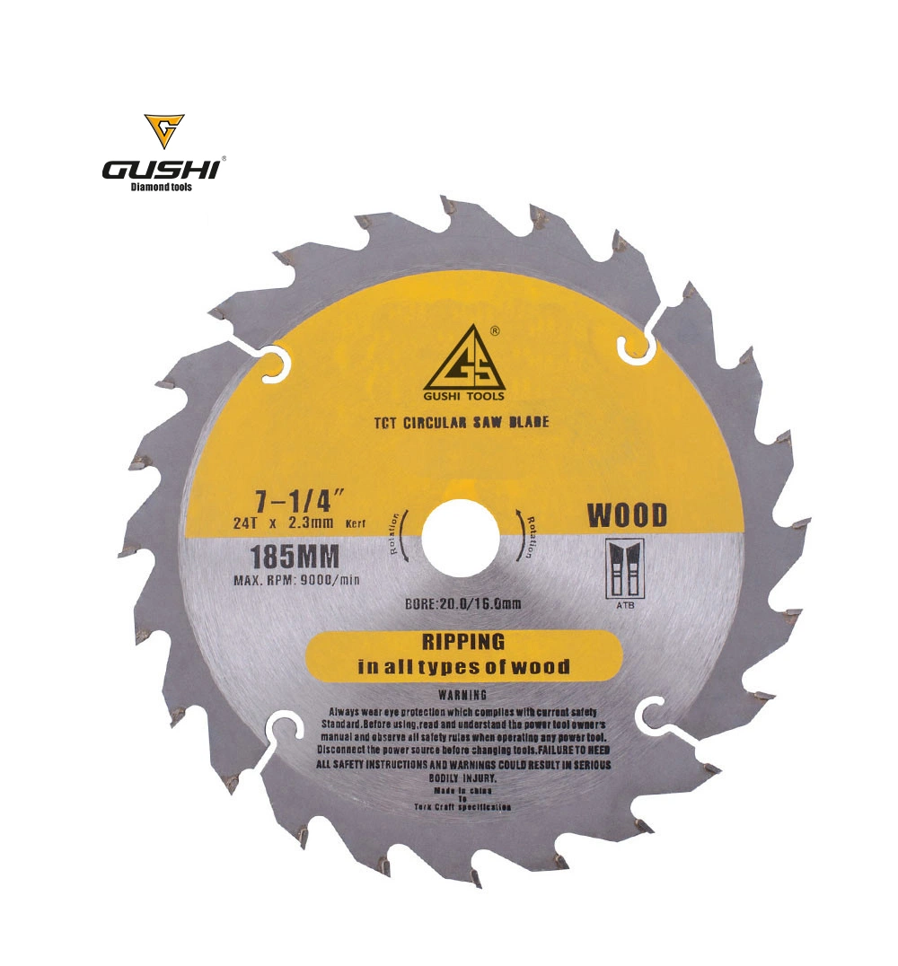 Factory Direct Sale 110-350mm Dry Use Tct Circular Saw Blades for Cutting Hard Wood