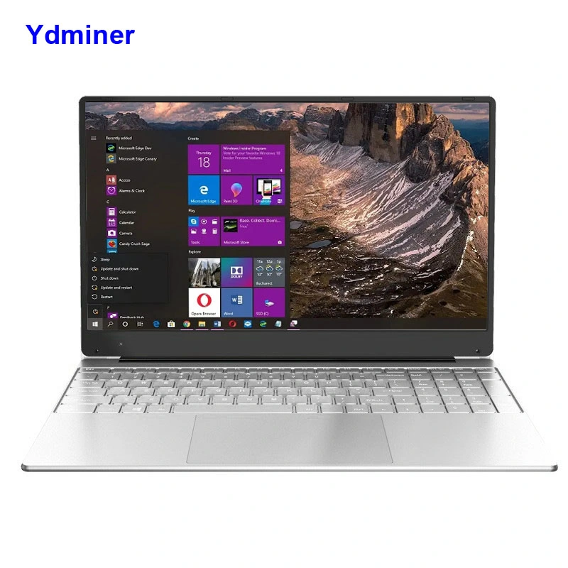 Yd-Lp16 15.6 Inch Silver CPU Window 10 Notebook Computer Win 10 Laptop