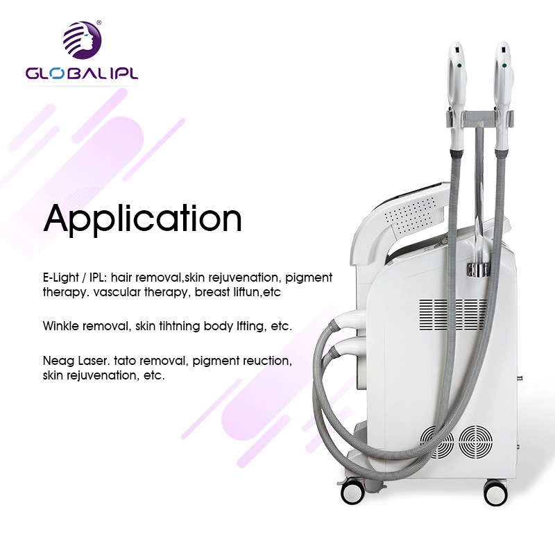 Mobile IPL with Trolley for Hair Removal Tattoo Removal and Skin Rejuvenation