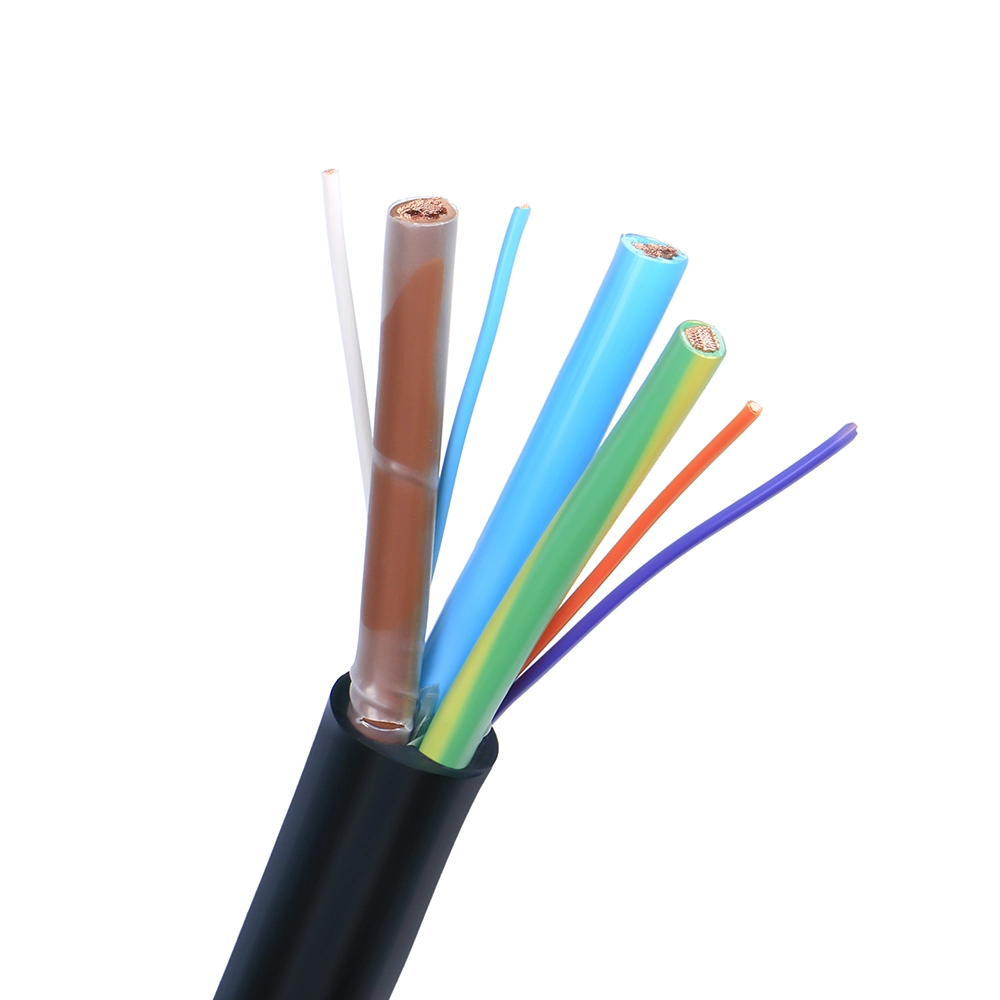 Light Weight Copper Fiber Hybrid Optical Cable Types Power Optical Fiber Composite Cable