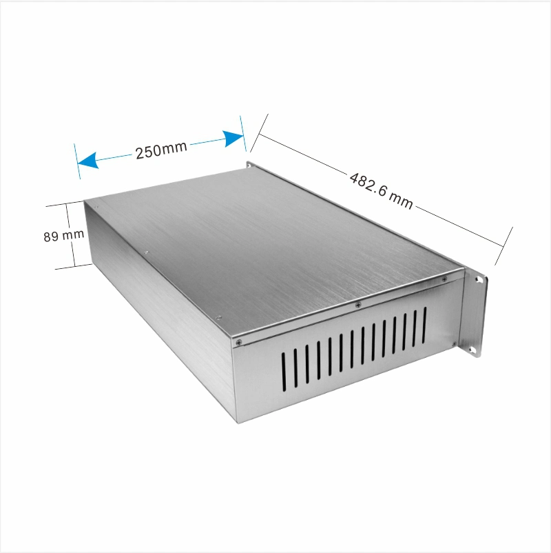 La fabricación de 19pulgadas 3U 2U de aluminio de 4U de rack de amplificador de caso