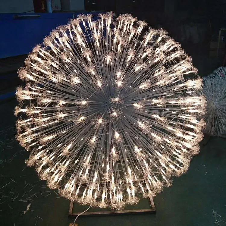 Outdoor Dandelion Fiber Optic Lamp Dandelion Holiday Motif Light