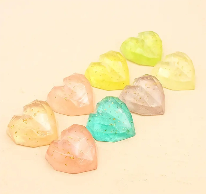 Private Label Company Event Wedding Ceremony Gifts Two-Color Diamond Heart Shaped Moisturizing Avocado Essential Oil Soap Natural Handmade Heart Shape Soap