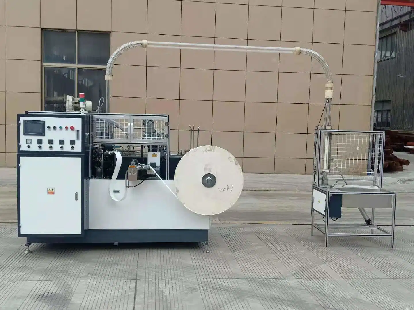 Fully Automatic Heater Knurling Disposable Double Wall Paper Cup Making Machine