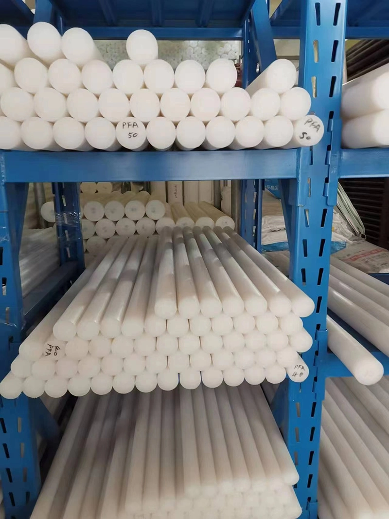 High Performance Extruded High Hardness White PVDF Short Plastic Rod for Electrical