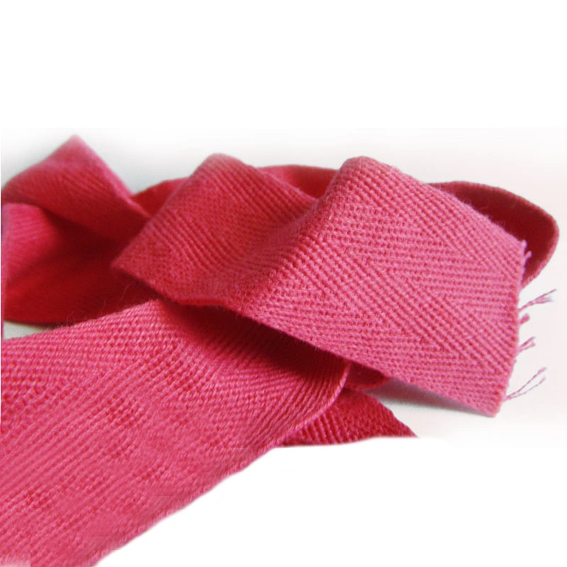 MOQ 2000 Yards Factory Wholesale/Supplier 10mm-20mm Width Herringbone Bias Cotton Ribbon for Garment