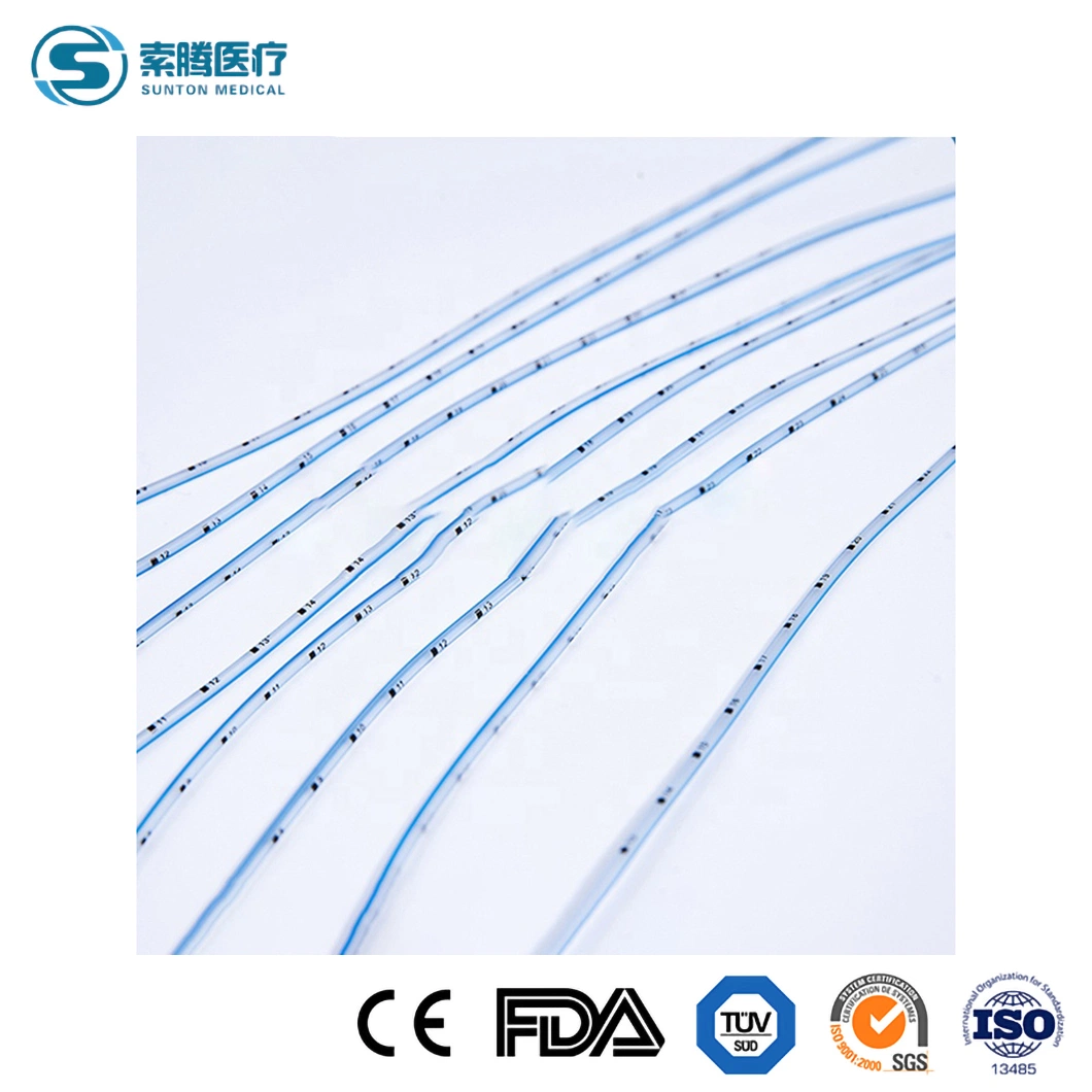 Sunton 8.0mm Od Feeding Tube Catheter High quality/High cost performance  PVC Medical Disposable Feeding Tube Manufacturing Sample Available China Childhood Extension Feeding Tube