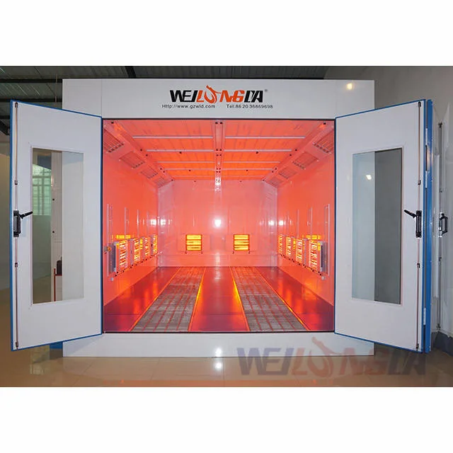 Wld Weilongda Economic Car Paint Oven Room with Diesel Burner or Infrared Lamp