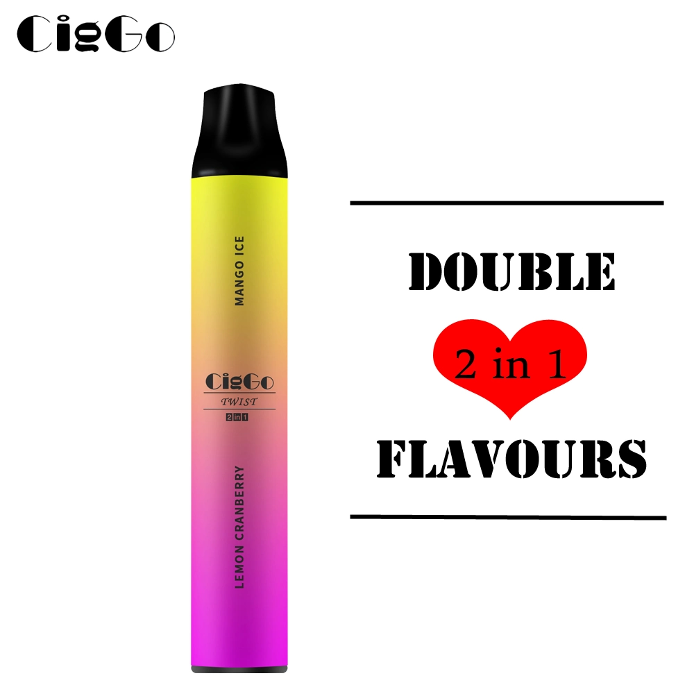 Disposable/Chargeable E-Cig Single-Use 1800 Puffs Double Flavor Disposable/Chargeable Vape Pen