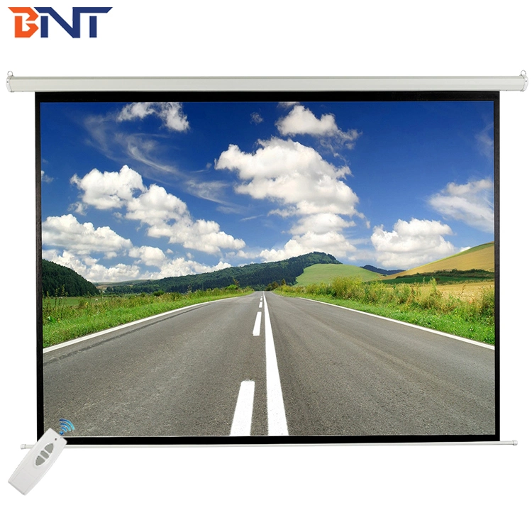 Bnt 100 Inch Projector Electric Screen with Super Quite Synchronous Motor