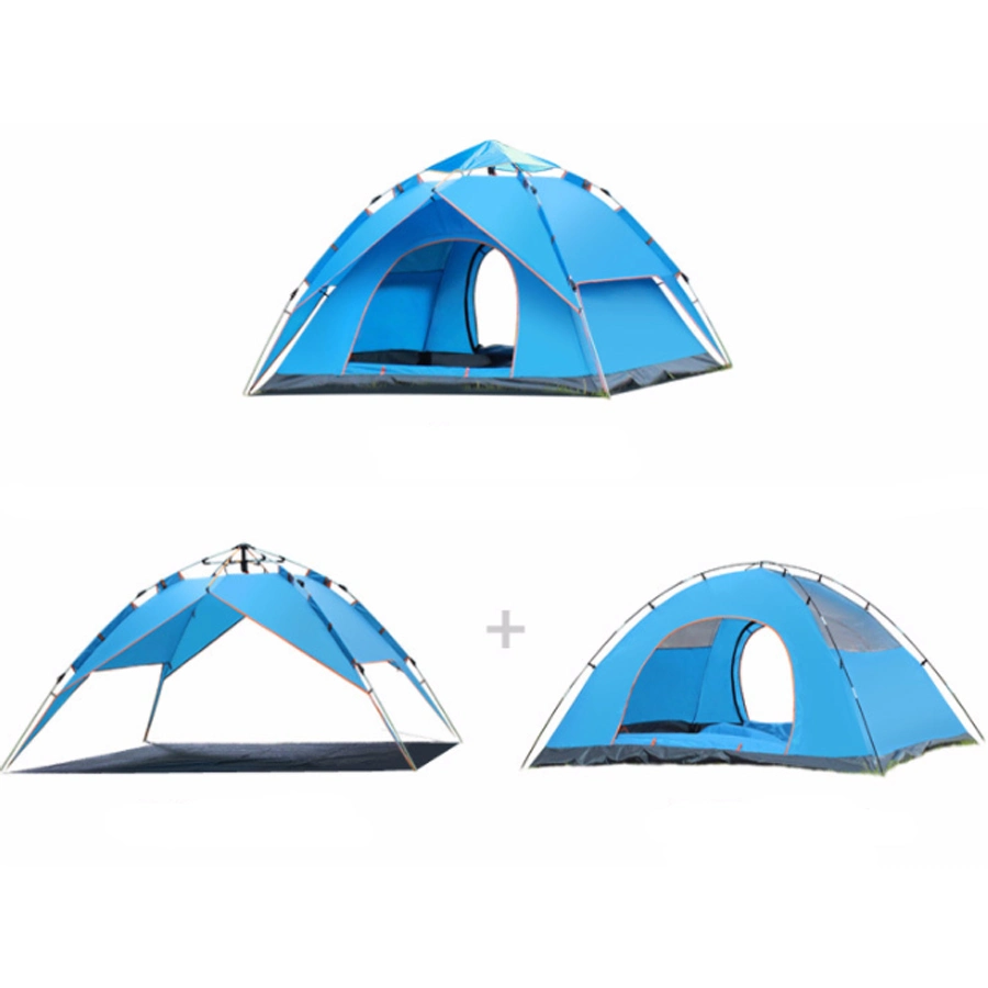 Completamente automática de doble capa la primavera de 3-4 personas Playa Camping carpas