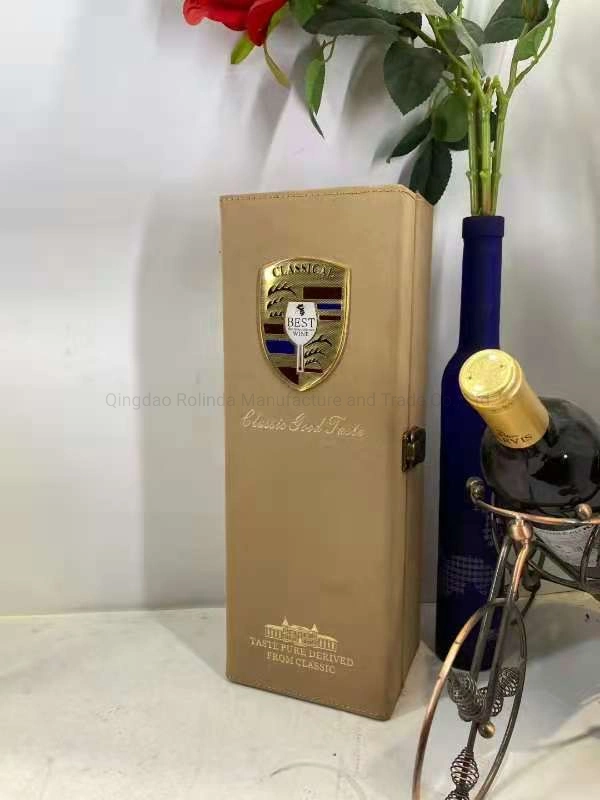 Alta qualidade de vinho de Desconto Box Logotipo personalizado Luxury Caixa de embalagem de madeira Wine Caixa de madeira com logotipo personalizáveis