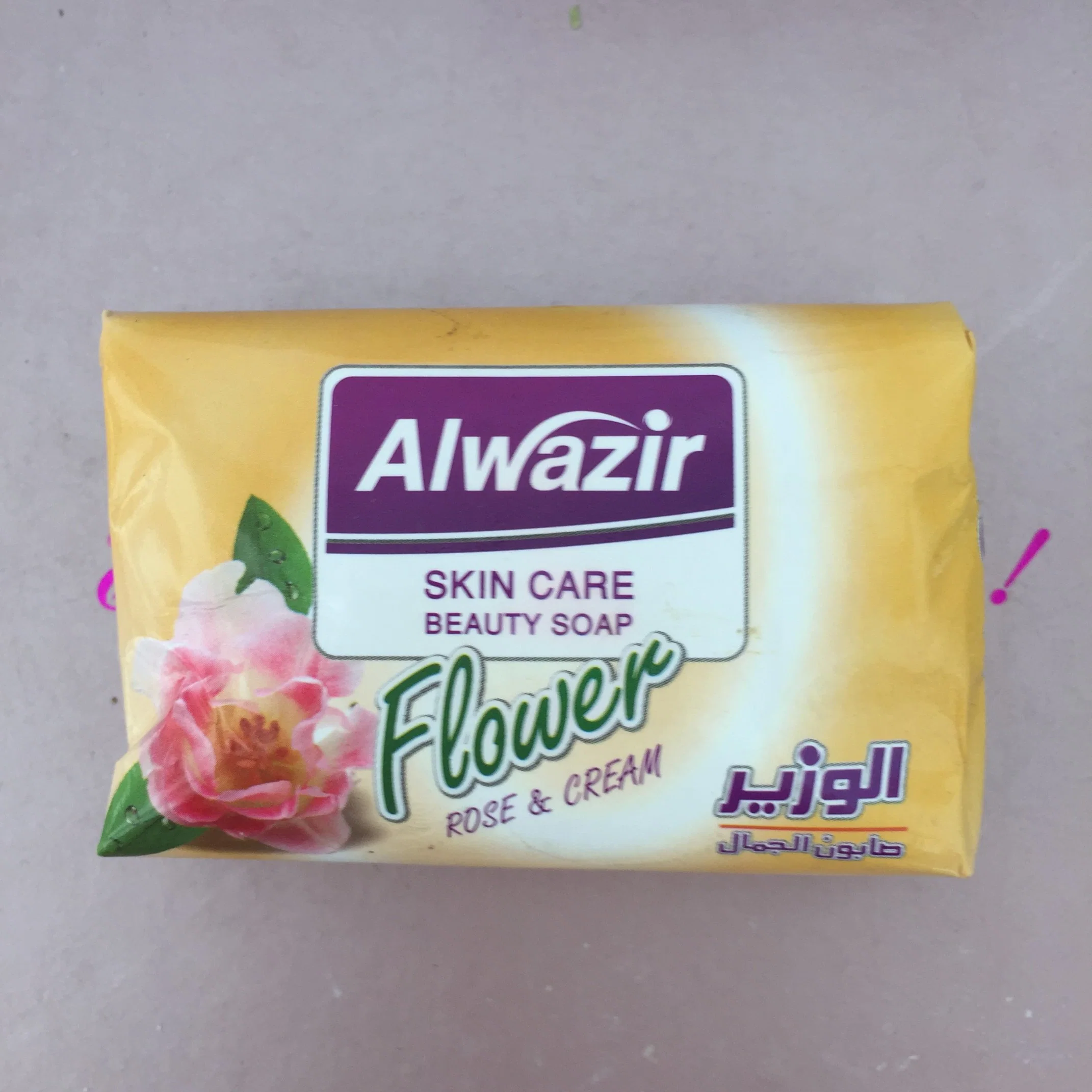 70g Flower Wrapper de papel 6pedaço em uma embalagem plástica de sabão de beleza