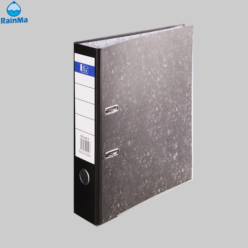 A4 Size Document Bag Hard Cardboard File Folder Marble Lever Arch File