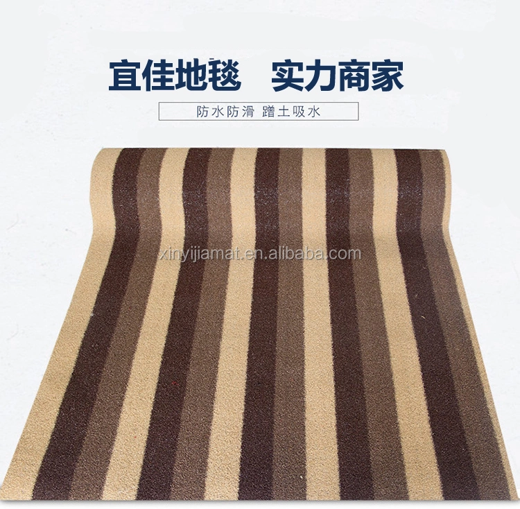 PP Material Surface Cut Pile Artificial Grass Floor Mat with PVC Backing