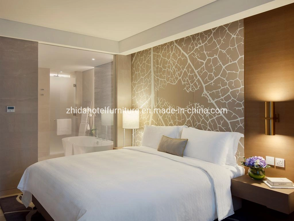 Custom Made Luxury Villa Apartment Furniture Commercial Hotel Living Room Bedroom Set Furniture King Size Bed