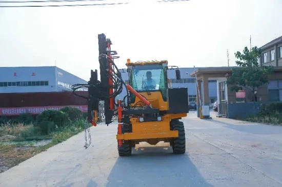 Piling, Pulling, Drilling, Integrated Function Highway Guardrail Pile Driver for Sale