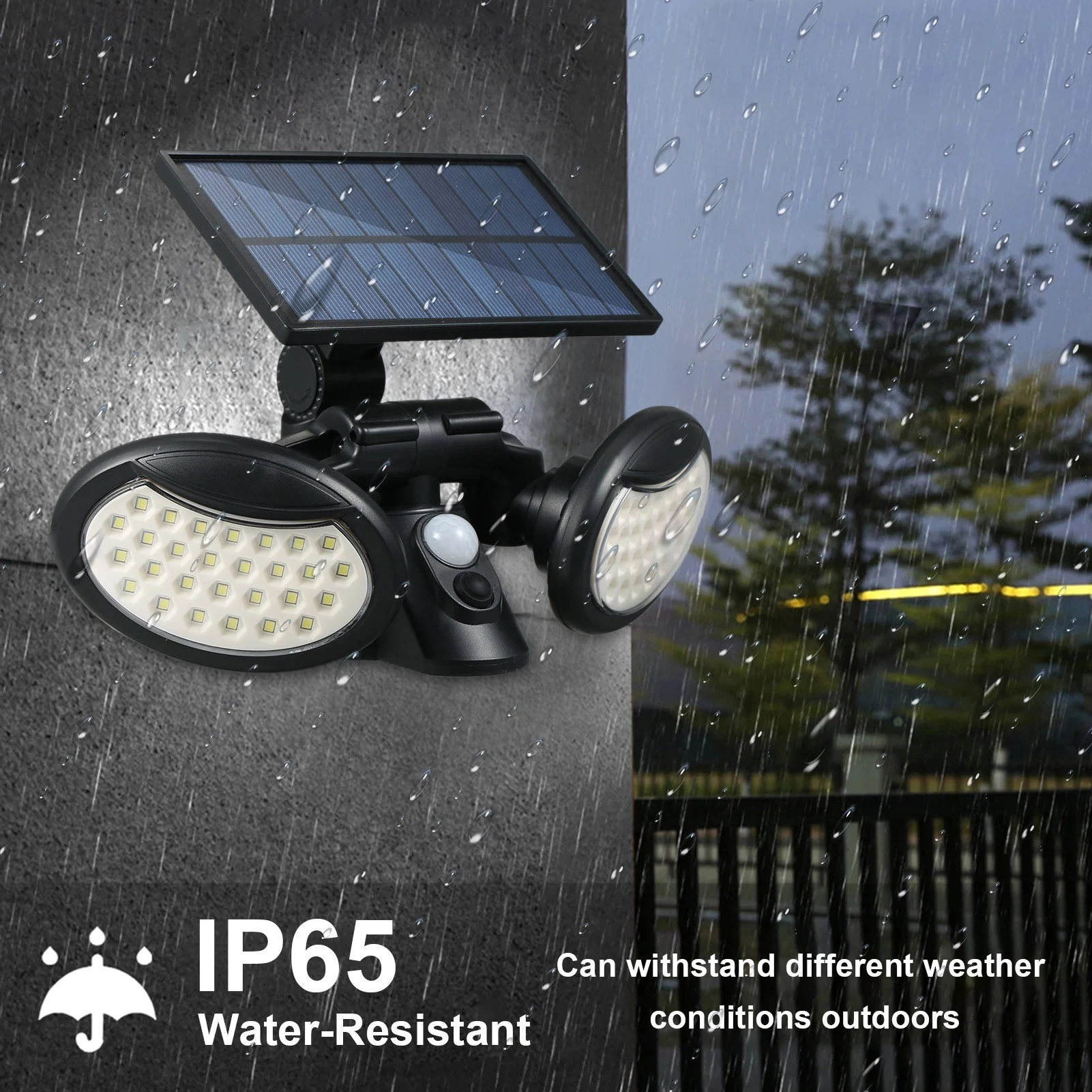 Outdoor Road LED Street Induction Lamp Light Courtyard Solar Lighting
