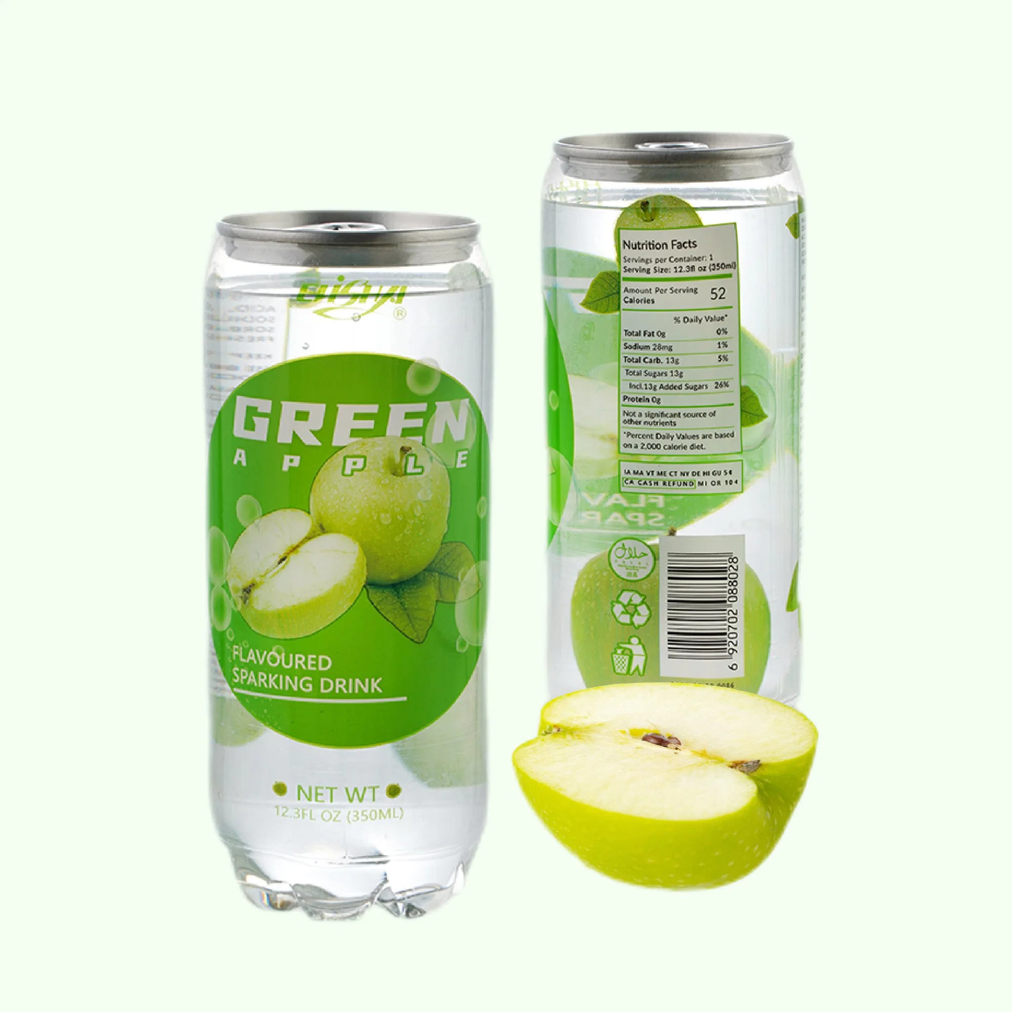 Différentes saveurs Soda Corbonated d'eau de boisson gazeuse en350ml peut