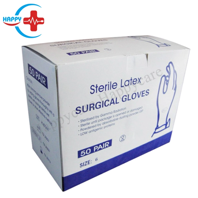 Hc-K071 Original Factory Medical Latex Sterile Powder Free Nitrile Disposable Sterile Surgical Gloves or Latex Examination Gloves