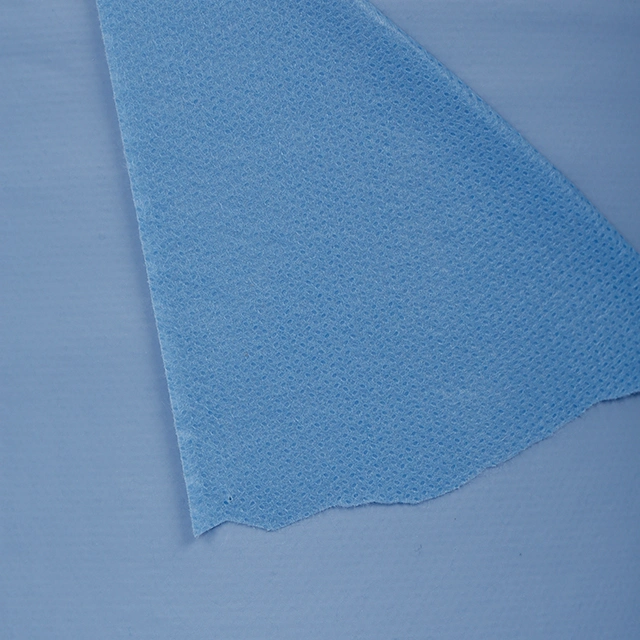 PE Film Laminated SMS Nonwoven Fabric Raw Material for Bed Sheet Pieces/Rolls