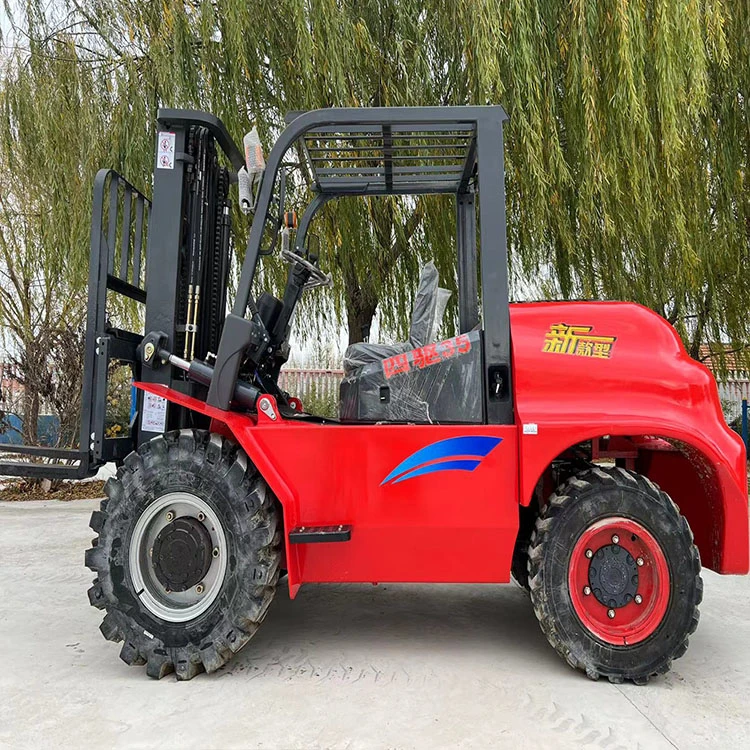 China 3000~5000mm New Tractor Truck Construction Machinery Lifting Equipment Pallet Stacker 4X4 Forklift