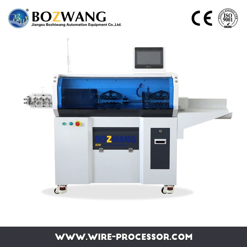 New Energy Computerized Terminal Crimping Machine/Wire Cutting and Stripping Machine for 50 Sqmm Cable with Rotary and Double Blades