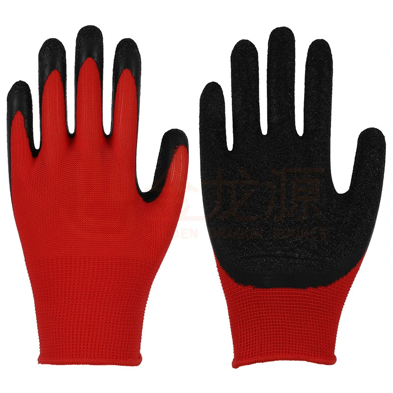 Objetivo general de la mano los guantes de trabajo de los hombres de Invierno de látex de nylon recubierto de guantes de trabajo de seguridad de protección guantes de trabajo para la construcción