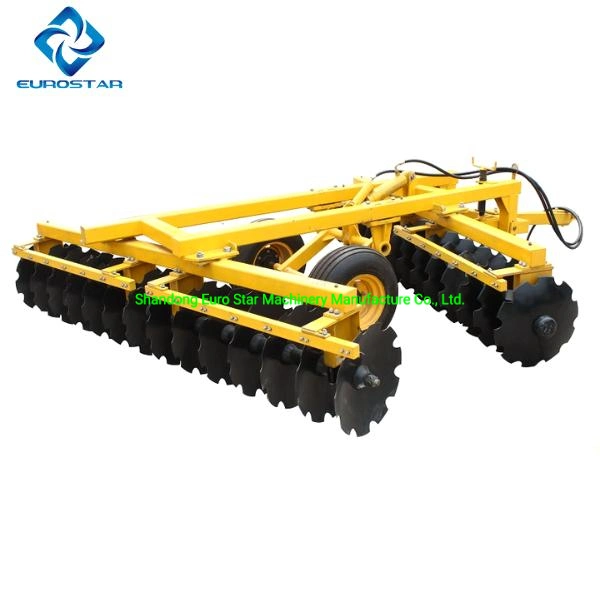 1bzt-6.0 Width 6m Hydraulic Heavy Duty Disc Harrow for 300-400HP Tractor Trailed Agricultural Machinery China Suppliers Folding Fold Wing Light Opposed Offset