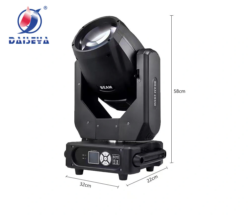 10r 295 واط Wash Beam LED Moving Headlight Disco Stage Laser رأس صغير متحرك مع منسق موسيقى DJ فاتح