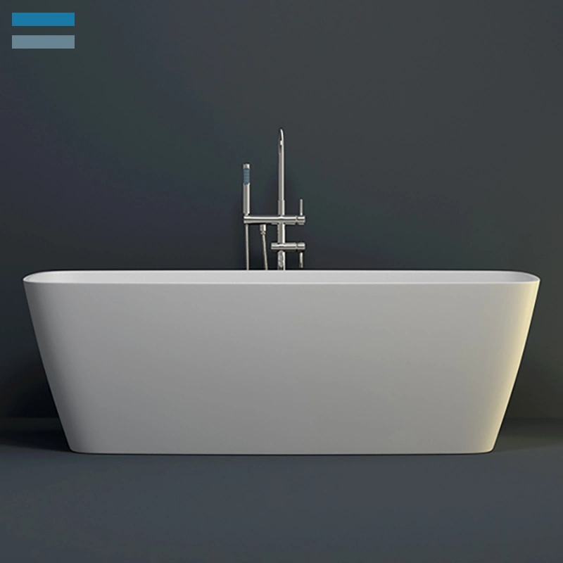 Freestanding Solid Resin Acrylic Solid Surface Artifical Stone Bathtub