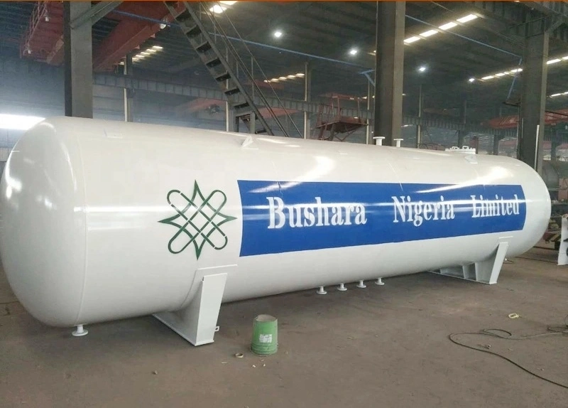 ASME 150 Cubic Meter Large 75tons 150m3 Horizontal LPG Storage Tank for Nigeria