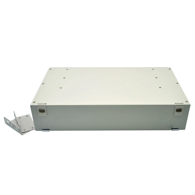 1U 19-inch 48 Core Optical Fiber Distribution Frame with Full Coupler and Optical Fiber Cable