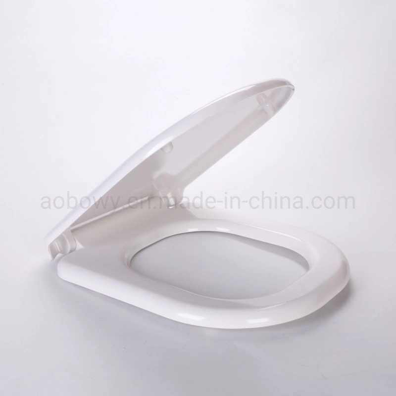 British Market D Shape UF Toilet Seat Slow Close and Quick Release Function