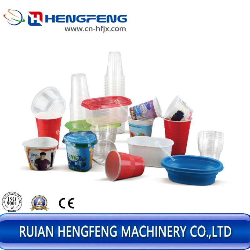 High quality/High cost performance  Automatic Plastic PP/HIPS/Pet Cup Thermoforming Machine (HFTF-70T)