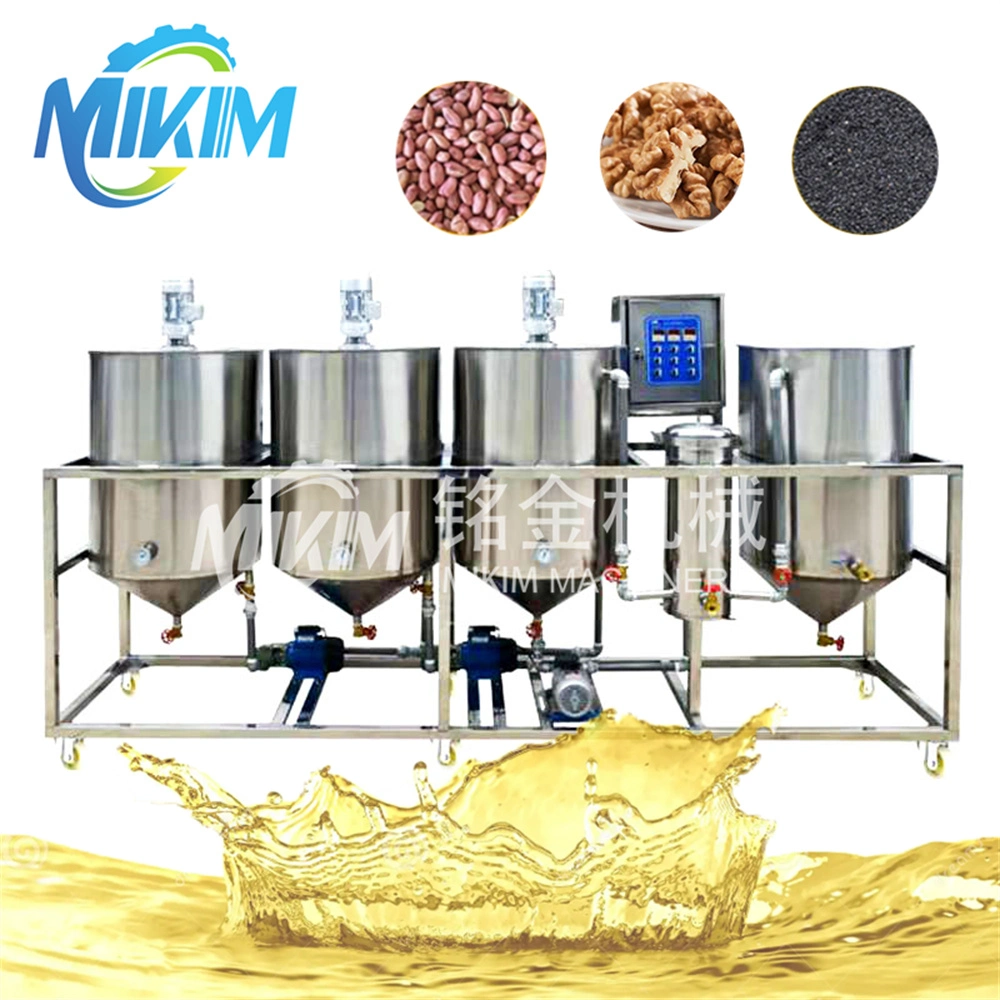 Olive Palm Coconut Peanuts Seed Oil Refinery Production Line Manufacturer Edible Cooking Oil Extractor Refining Processing Machine of Sunflower Oil