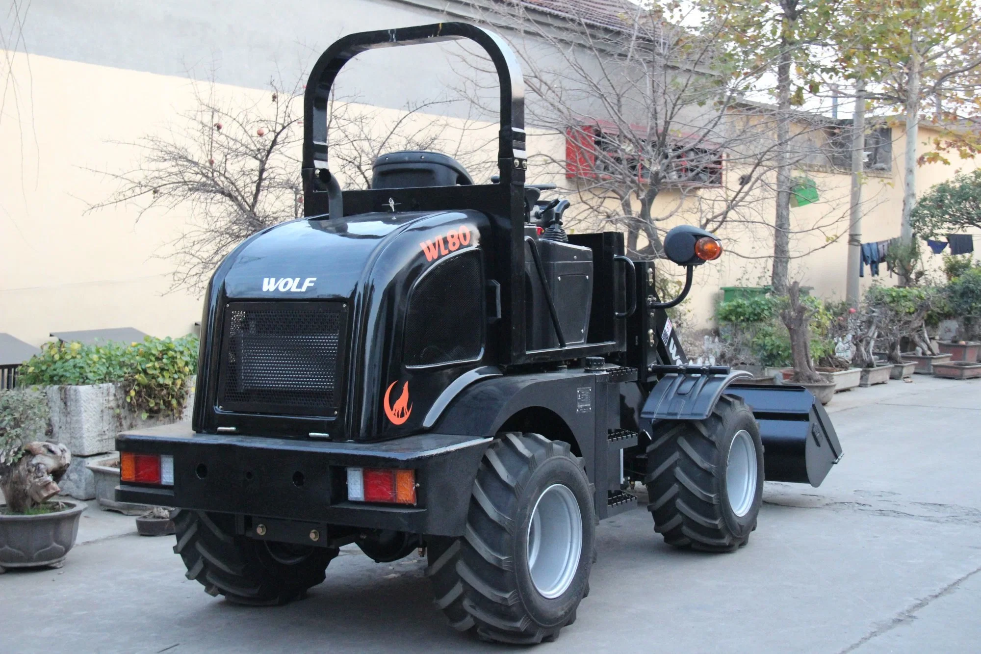 Canopy Loader Tyre Articulated Mini Wheel Loader with CE