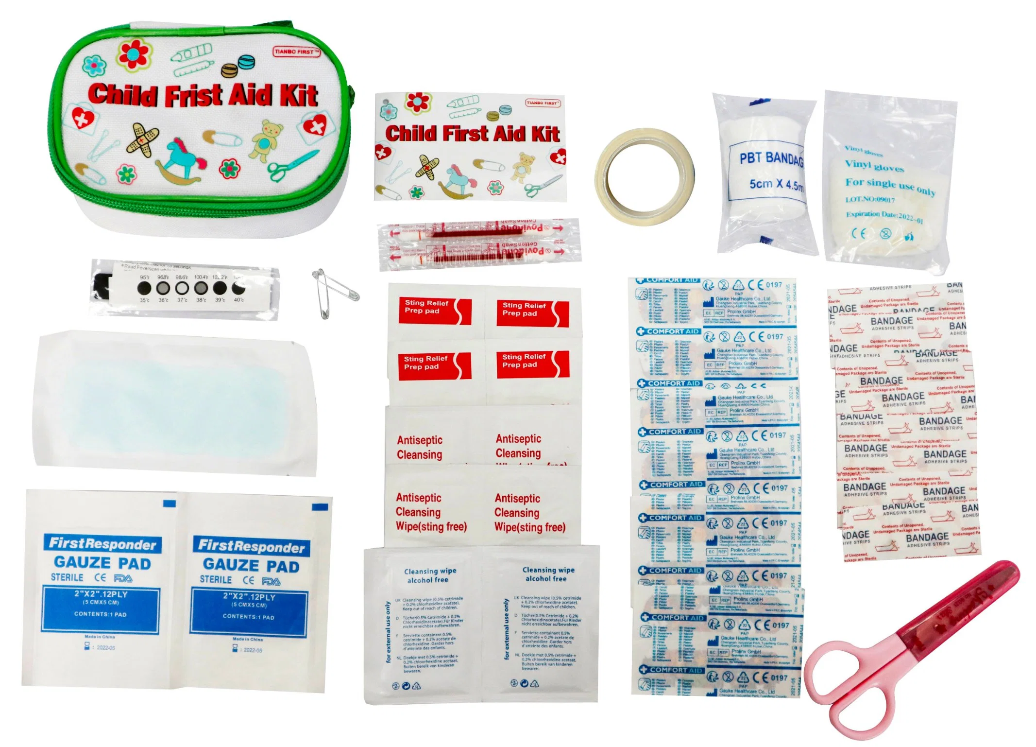 First Aid Kit Kindergarten Paediatrics School Multi-Functional Survival Kit for Kids