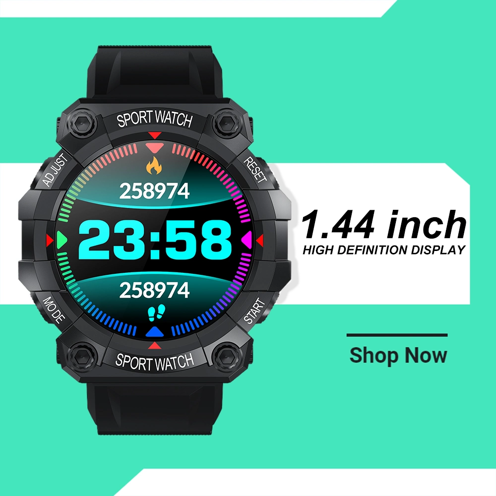 Commerce de gros FD68s Smartwatch 1,44 pouce de la fréquence cardiaque de regarder la pression artérielle sport étanche Smart Watch