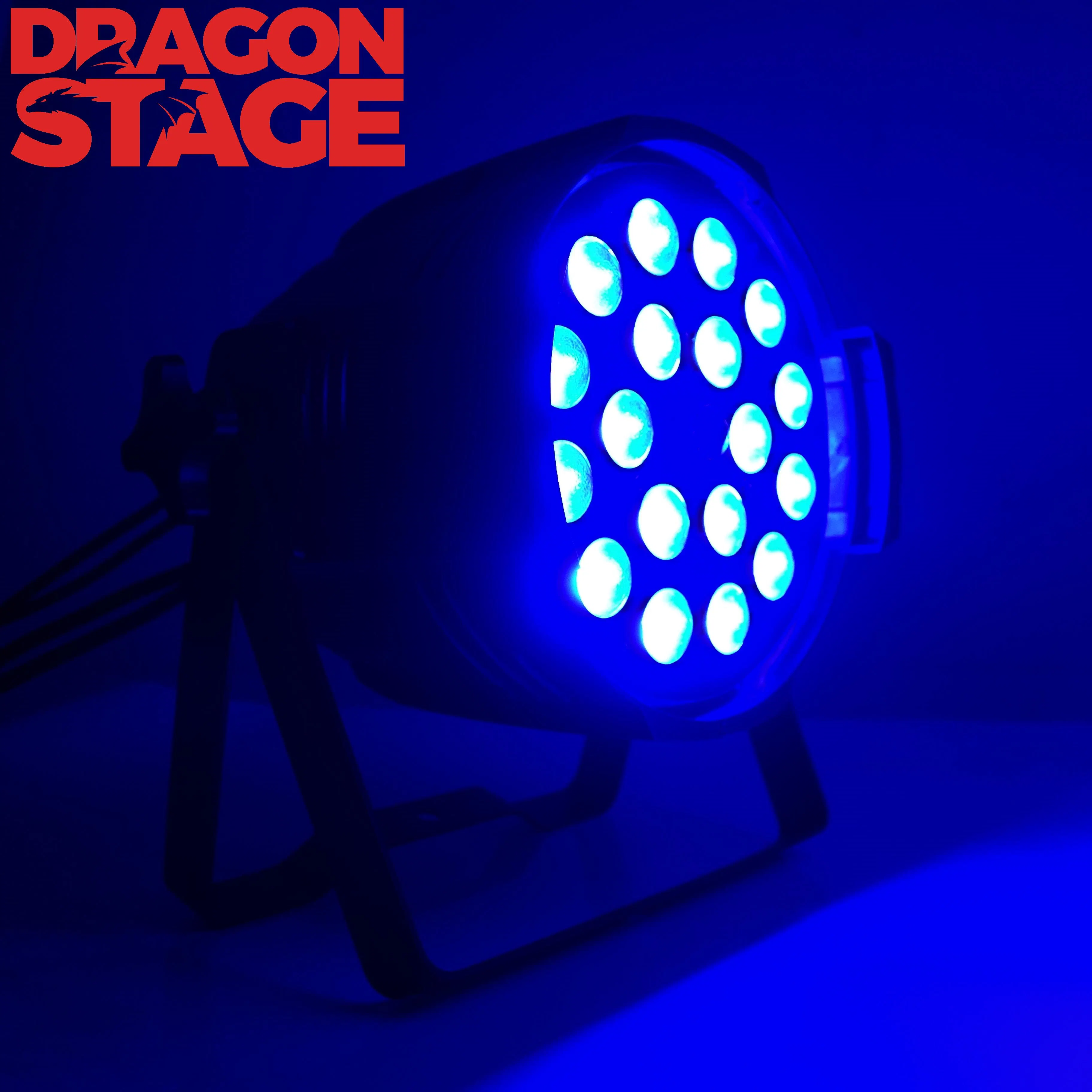 Dragonstage 180W/216W/270W 18X10W 4in1 Large Plastic Shell DJ Professional Indoor Lighting Best Price RGBW+UV 18 LED PAR Lights