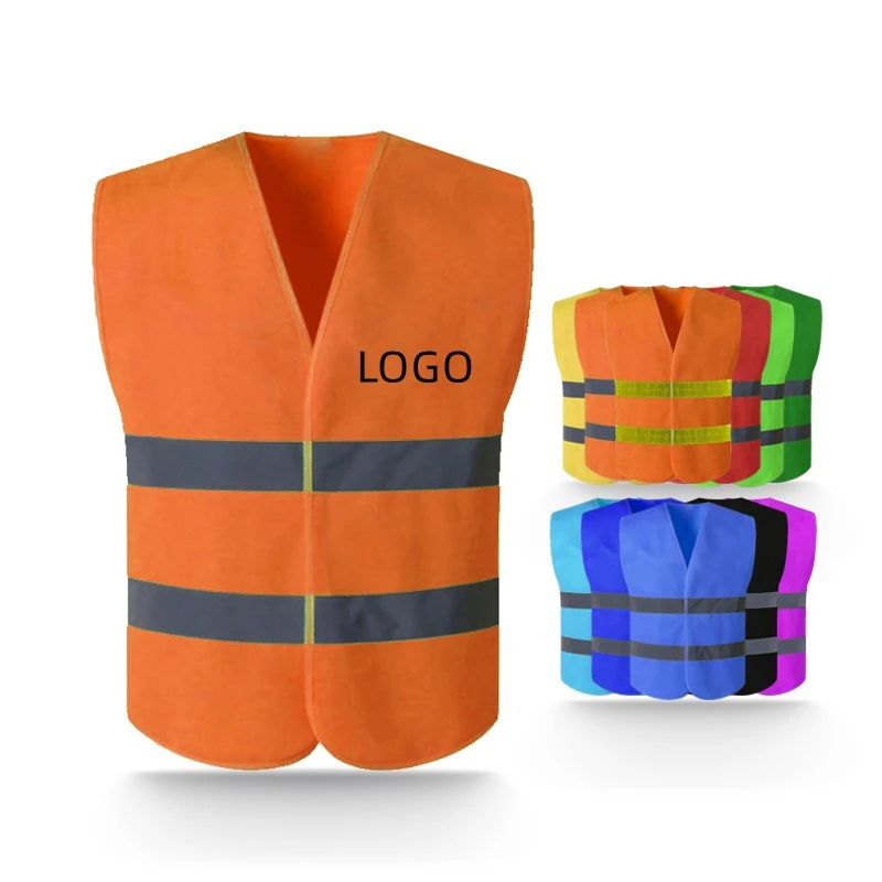 Custom Design Men Reflective Strips Safety Vest