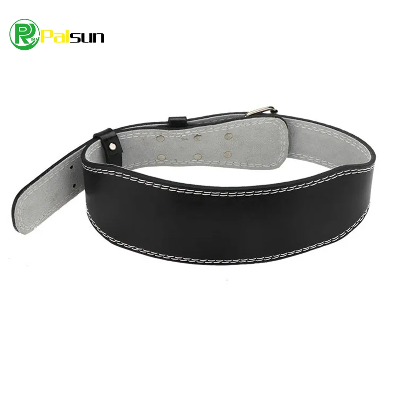 Popular Leather Sport Belt Gym Wrist Lifting Straps Protective Genuine Leather Gym Belt