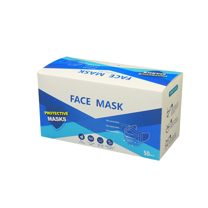 Foldable Mailer Paper Cardboard Cosmetic Packaging Face Firming Non-Medical Mask Packaging Boxes