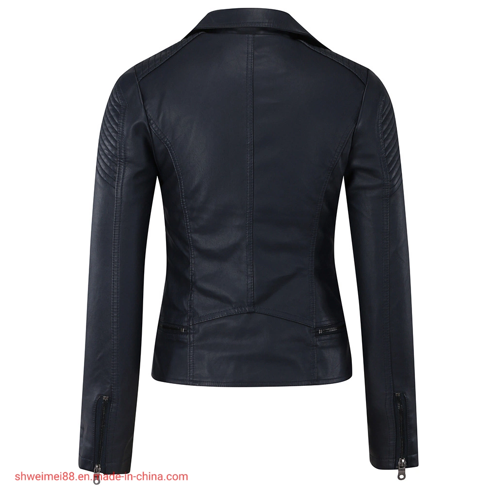 Wholesale/Supplier Outerwear Jackets Women's Winter Coat Black Faux Leather Jacket Tactical Jacket Trench Coats Wholesale/Supplier Apparel Leisure Wear Plus Size Shearling Coats